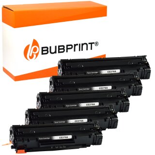 Bubprint 5x Toner kompatibel für HP CE278A black LaserJet P 1566 LaserJet Pro M 1530 MFP Series