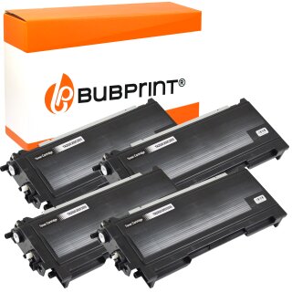 Bubprint 4x Toner kompatibel für Brother TN-2000 black DCP-7010 Fax 2920 ML