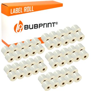 Bubprint 50x Etikettenrolle kompatibel für Dymo 11354 S0722540 57x32mm SET