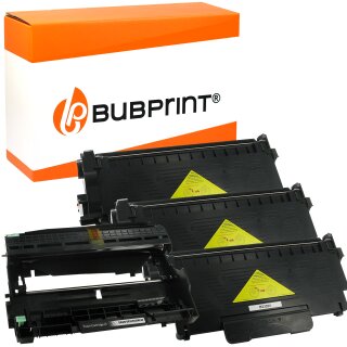 Bubprint 3x Toner und Bildtrommel kompatibel für Brother TN-2320 XXL & DR-2300