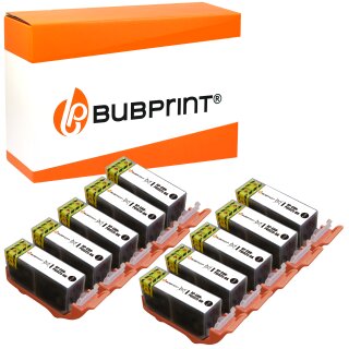 Bubprint 10 Druckerpatronen kompatibel für Canon PGI-525BK Pixma IP4850 IX6550 MG5150 MG5