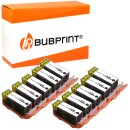 Bubprint 10 Druckerpatronen kompatibel f&uuml;r Canon...