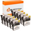 Bubprint 10x Druckerpatronen kompatibel für Brother LC1100 LC980 LC-1100 LC-980 black
