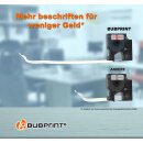 Bubprint EOL Schriftband kompatibel für Dymo 45015 rot auf weiss 12mm x 7m  Labelmanager 100 Series 350 Series 450 Series