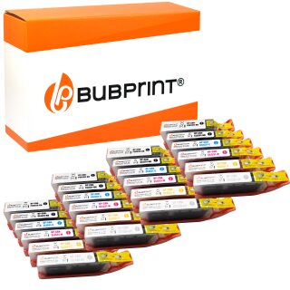 Bubprint 24 Druckerpatronen kompatibel für Canon PGI-550 CLI-551 XL mit Chip für Canon Pixma IP 7250 MG 6350 5650 MX 725 925