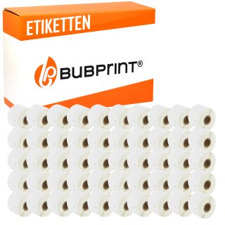Bubprint 50x Etiketten kompatibel für Dymo 99015 54mm x 70mm (320 Stück) Labelwriter 330 Series Labelwriter 450 Series