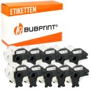Bubprint 10x Etiketten kompatibel f&uuml;r Brother...