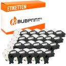 Bubprint 20x Etiketten kompatibel f&uuml;r Brother...