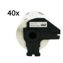 Bubprint 40x Etiketten kompatibel für Brother DK-11209 #1209 62x29mm P-Touch QL1050 P-Touch QL500 P-Touch QL800
