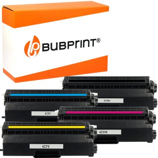 Bubprint 4x Toner kompatibel für Brother TN-423 black cyan magenta yellow HL-L 8360 CDW MFC-L 8690 CDW MFC-L 8900 CDW