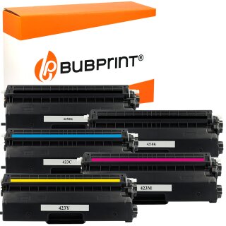 Bubprint 5x Toner kompatibel für Brother TN-423 black cyan magenta yellow HL-L 8360 CDW MFC-L 8690 CDW MFC-L 8900 CDW