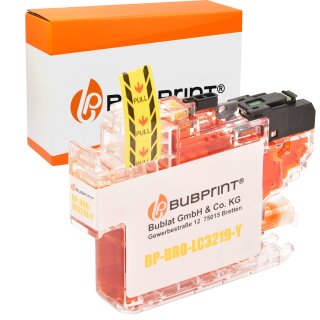 Bubprint Druckerpatrone kompatibel für Brother LC-3219 XL gelb