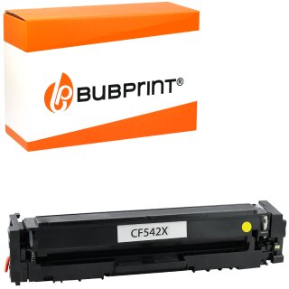 Bubprint Toner kompatibel für HP CF542X Yellow für Color LaserJet Pro M280 M281