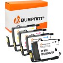 Bubprint 4 Druckerpatronen kompatibel f&uuml;r Brother...