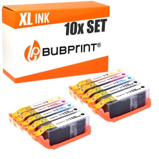 Bubprint 10 XL Kompatibel Druckerpatronen für Canon PGI-580 CLI-581 XL Pixma TR7550 TR8500 TR8550 TS6100 TS6150 TS6151 TS6250 TS705 TS8150 TS8151