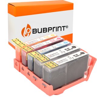 Bubprint 5 Druckerpatronen kompatibel für HP 364 XL mit Chip ohne Photoblack