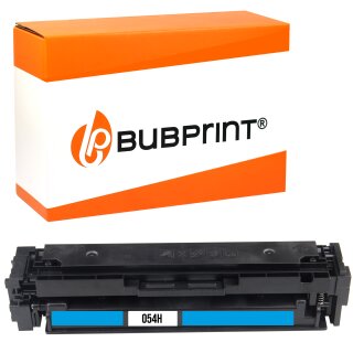 Bubprint Toner kompatibel für Canon 054H Cyan